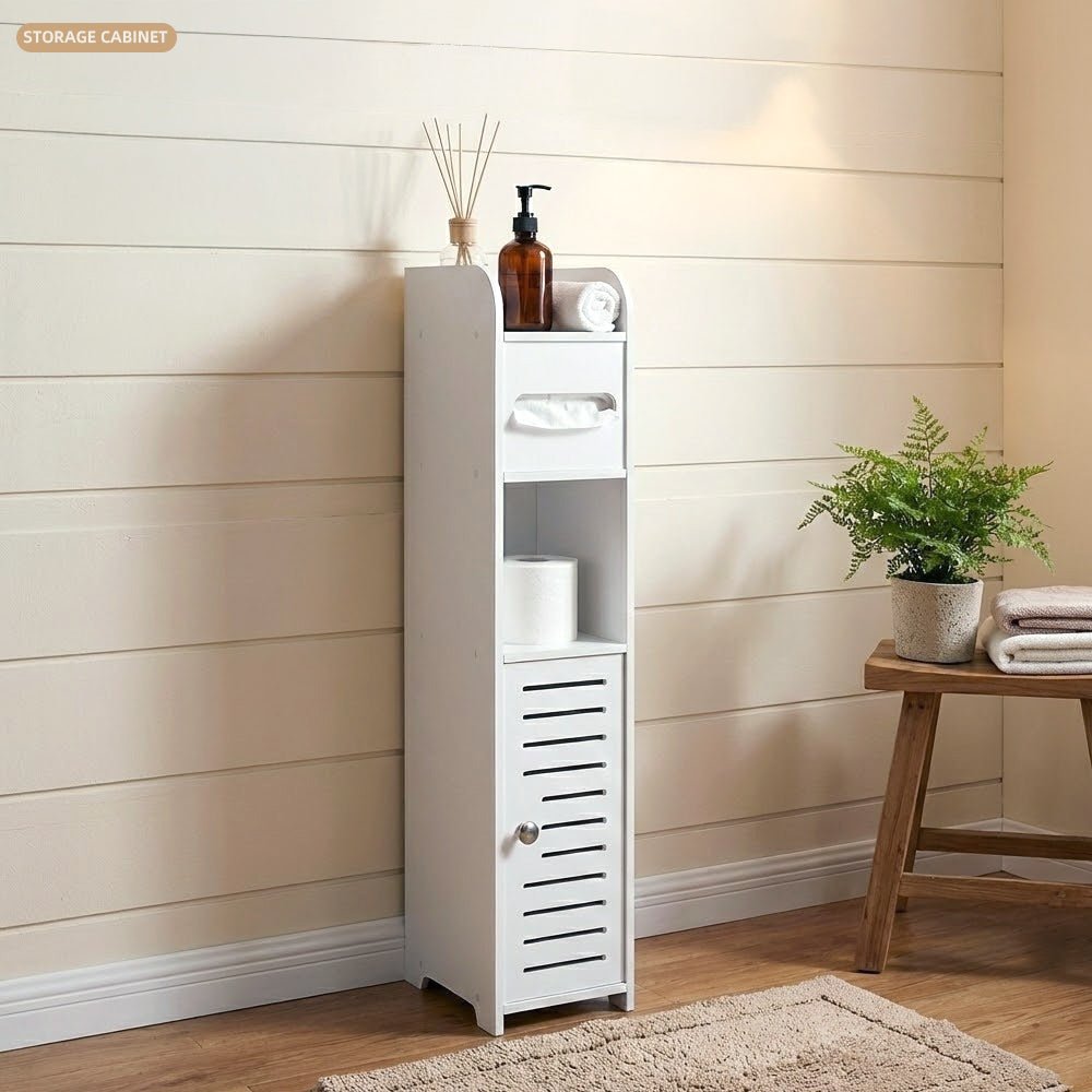 浴室縫隙收納櫃15×80cm｜把被忽略的空隙變成收納位