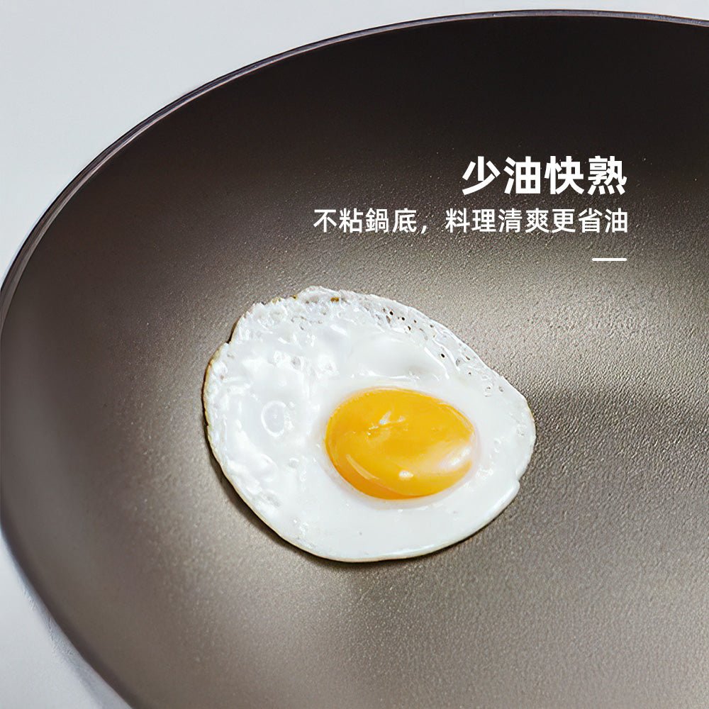 鈦陶瓷深炒不沾鍋 34cm｜少油快炒也順手・日常料理更輕鬆