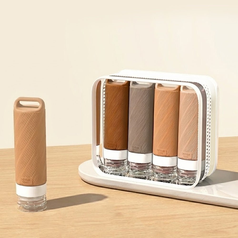 可倒掛矽膠乳液分裝瓶 4 入組｜旅行不殘留