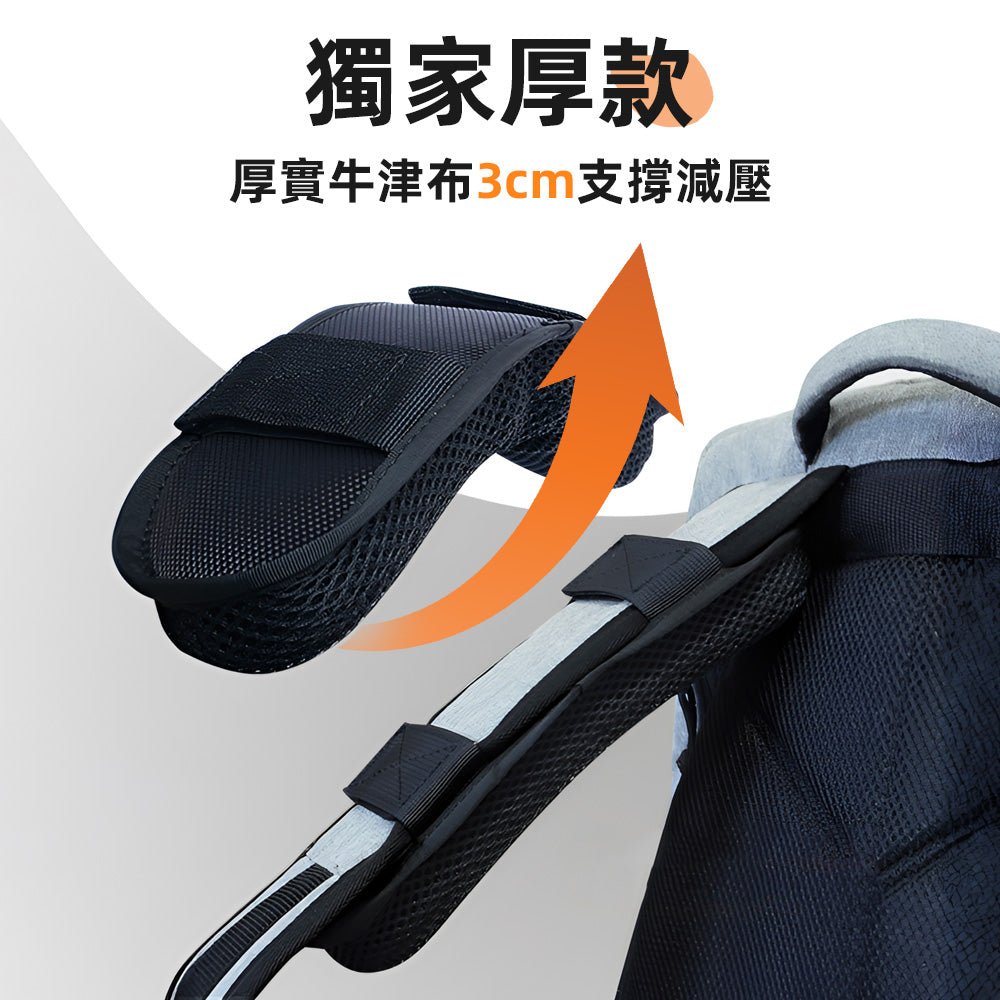 加厚減壓肩墊｜3cm厚透氣設計．減輕肩膀負擔