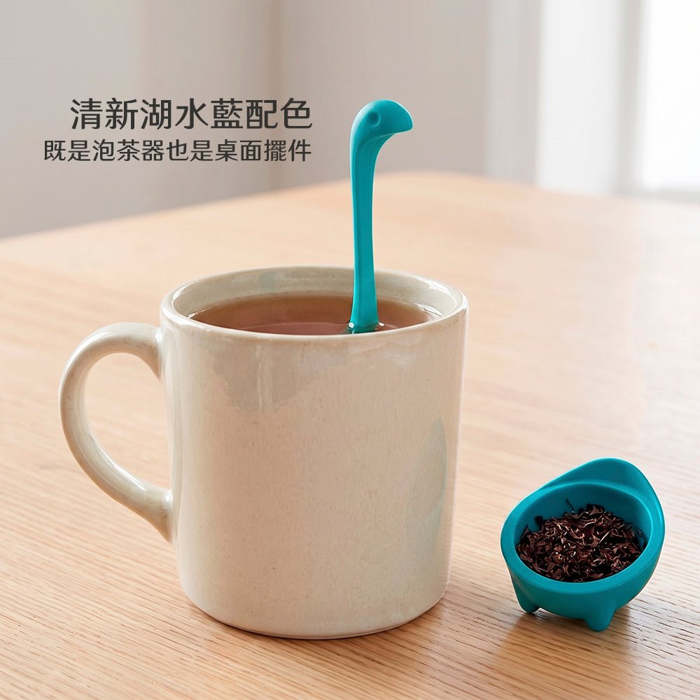 水怪造型矽膠茶漏｜探頭站杯緣・泡茶時光多份療癒感