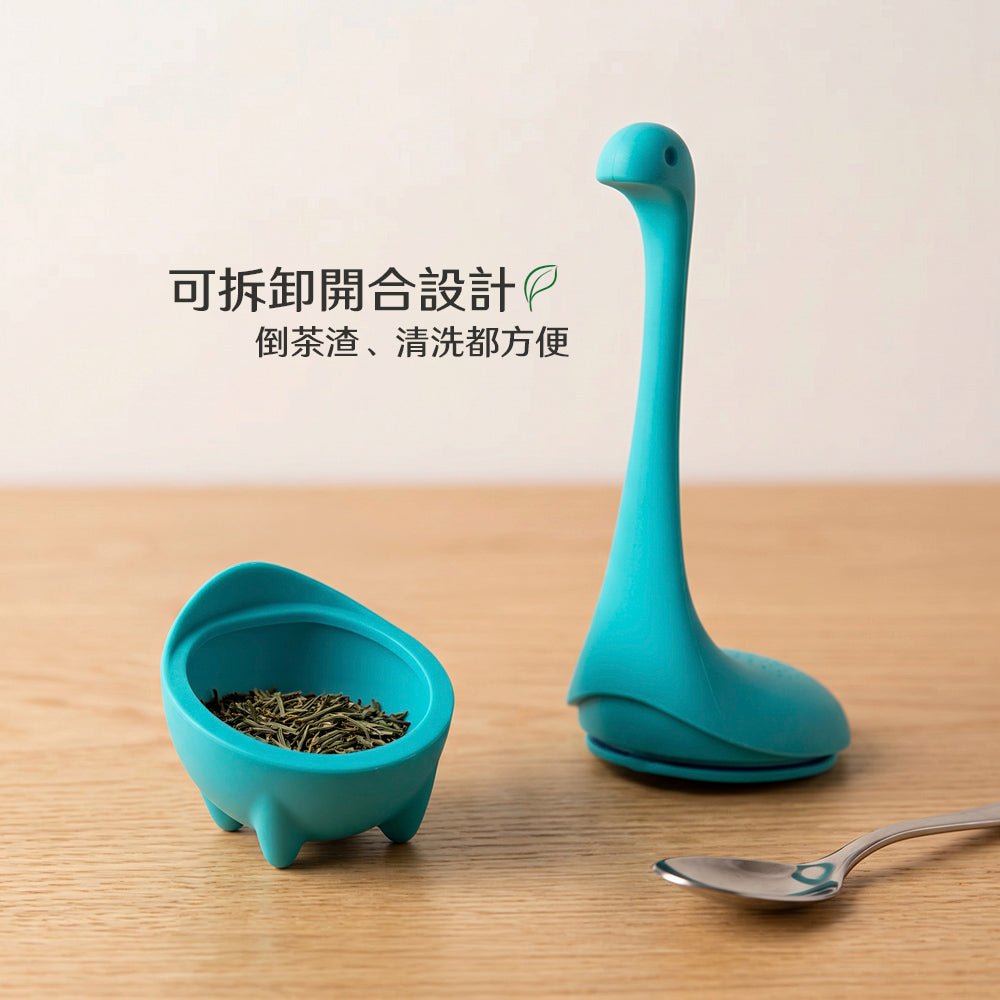 水怪造型矽膠茶漏｜探頭站杯緣・泡茶時光多份療癒感