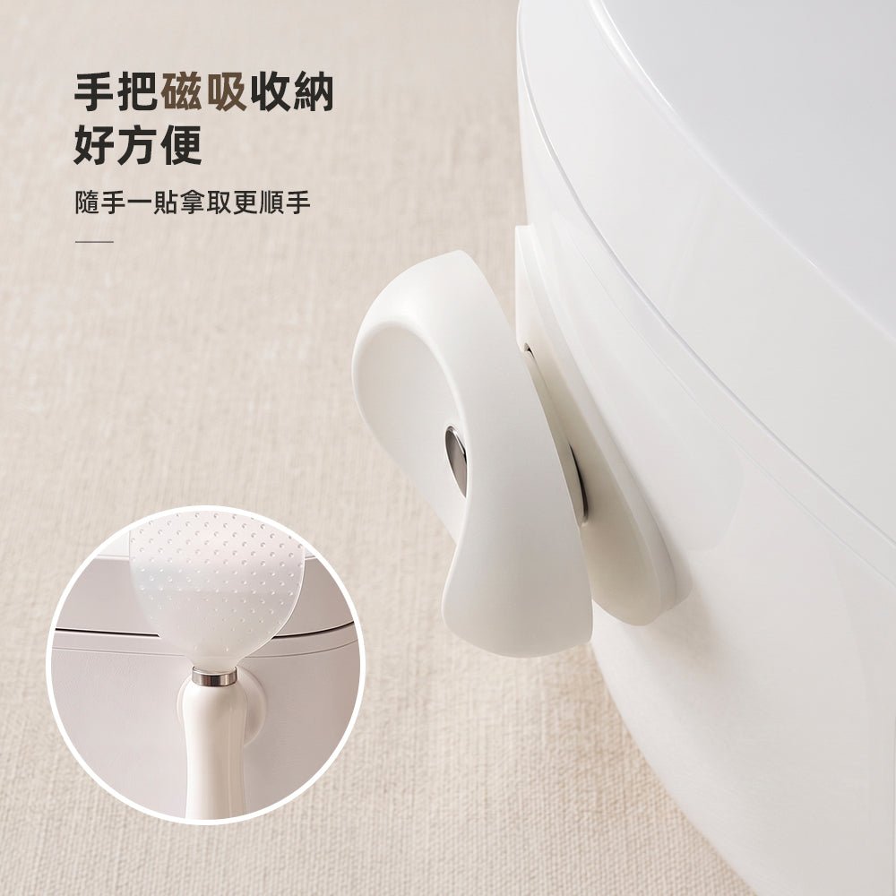 磁吸吸盤飯匙｜盛飯不沾手・站立收納不弄髒桌面