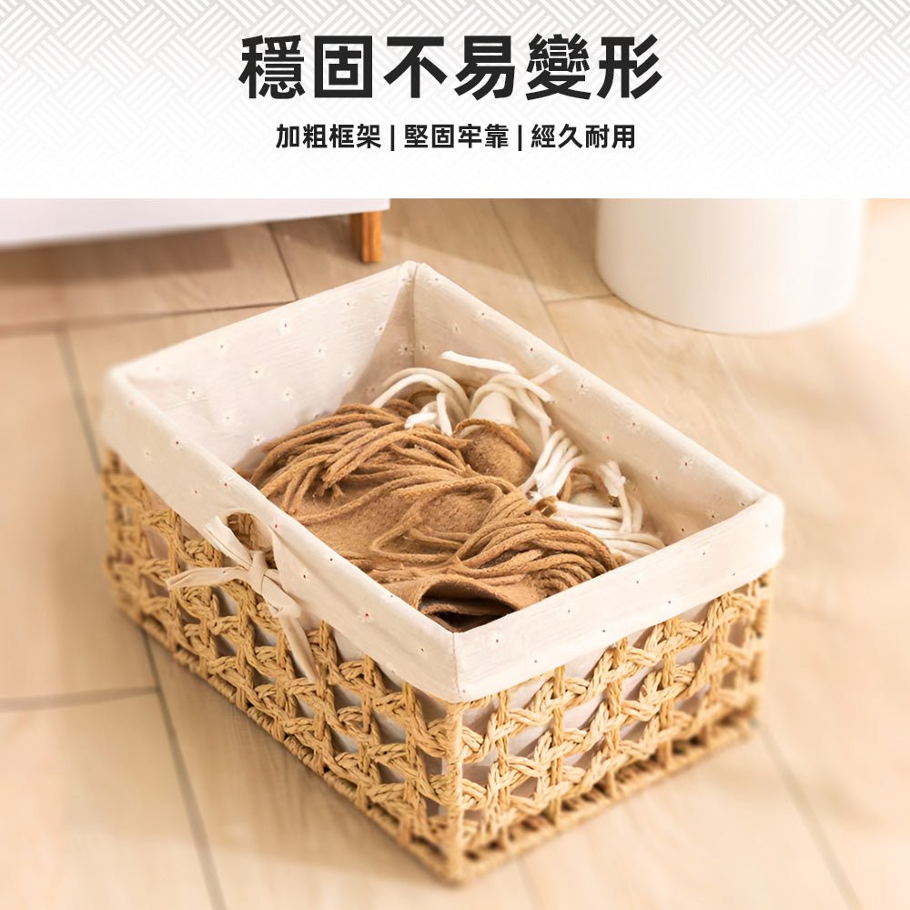手工編織收納籃｜天然質感．居家收納更添溫馨
