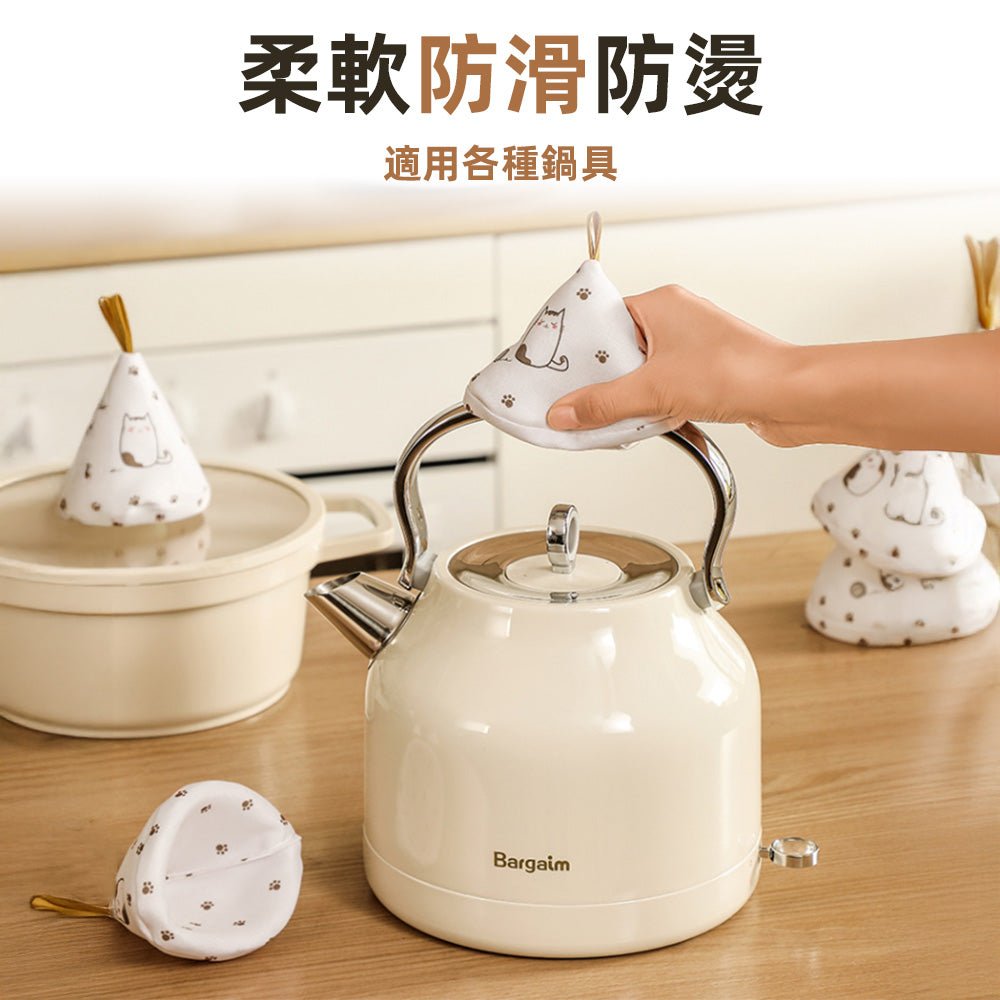 貓咪隔熱防燙手套｜端熱盤也不怕燙，廚房增添可愛趣味 ｜上手家居  