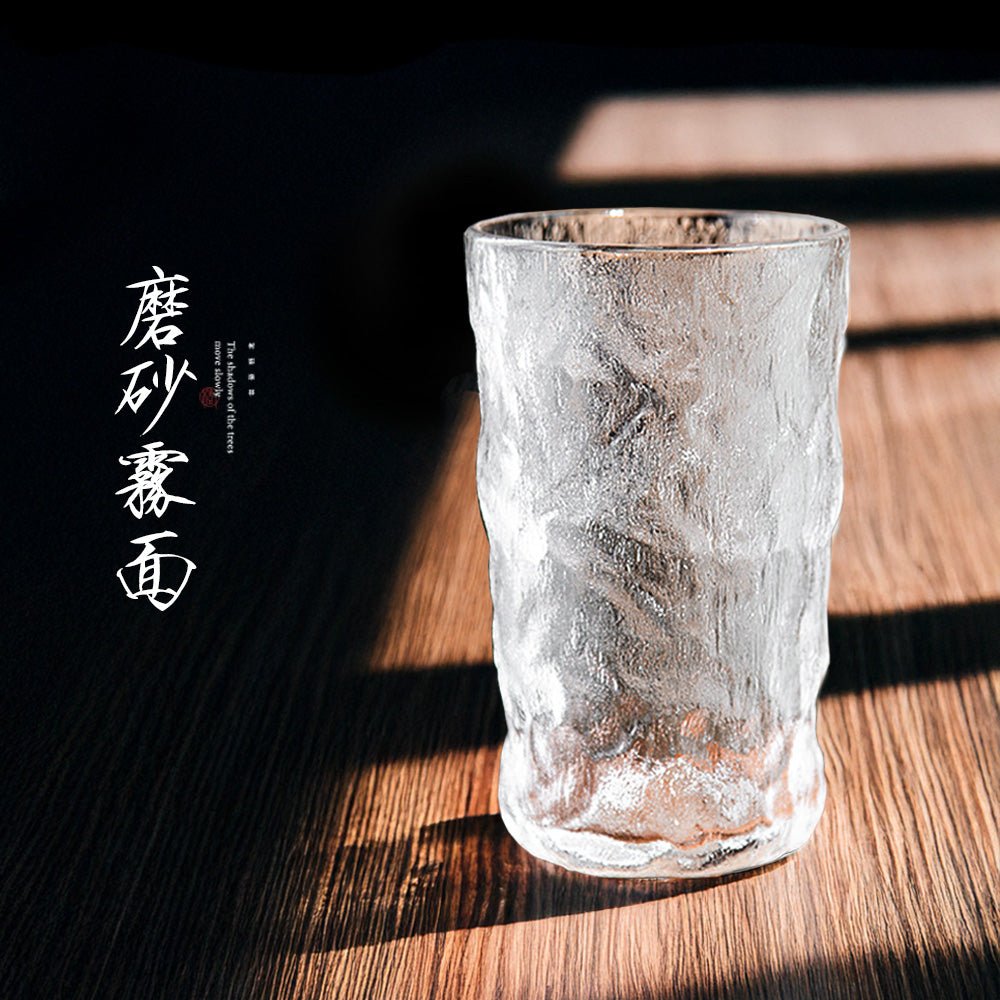 冰川紋玻璃杯｜270ml／330ml 可選・厚實杯底不易破・冷熱通用多色百搭