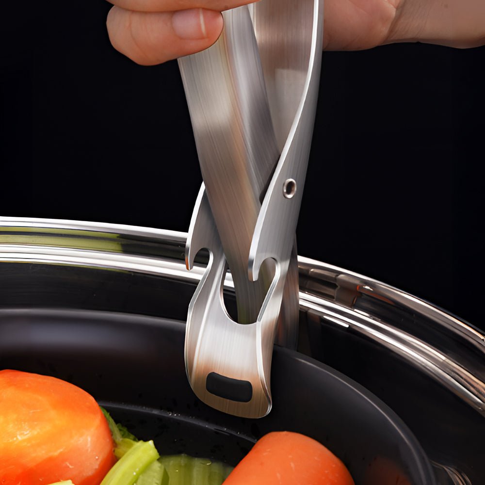 不鏽鋼防燙取碗夾｜電鍋熱湯也不燙手．夾鍋穩不怕滑