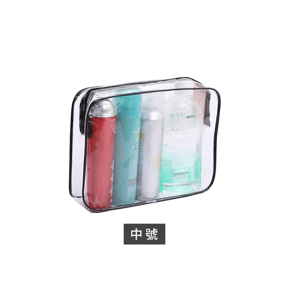 拉鍊式透明防水收納袋｜分類收納．一目了然．旅行居家皆適用