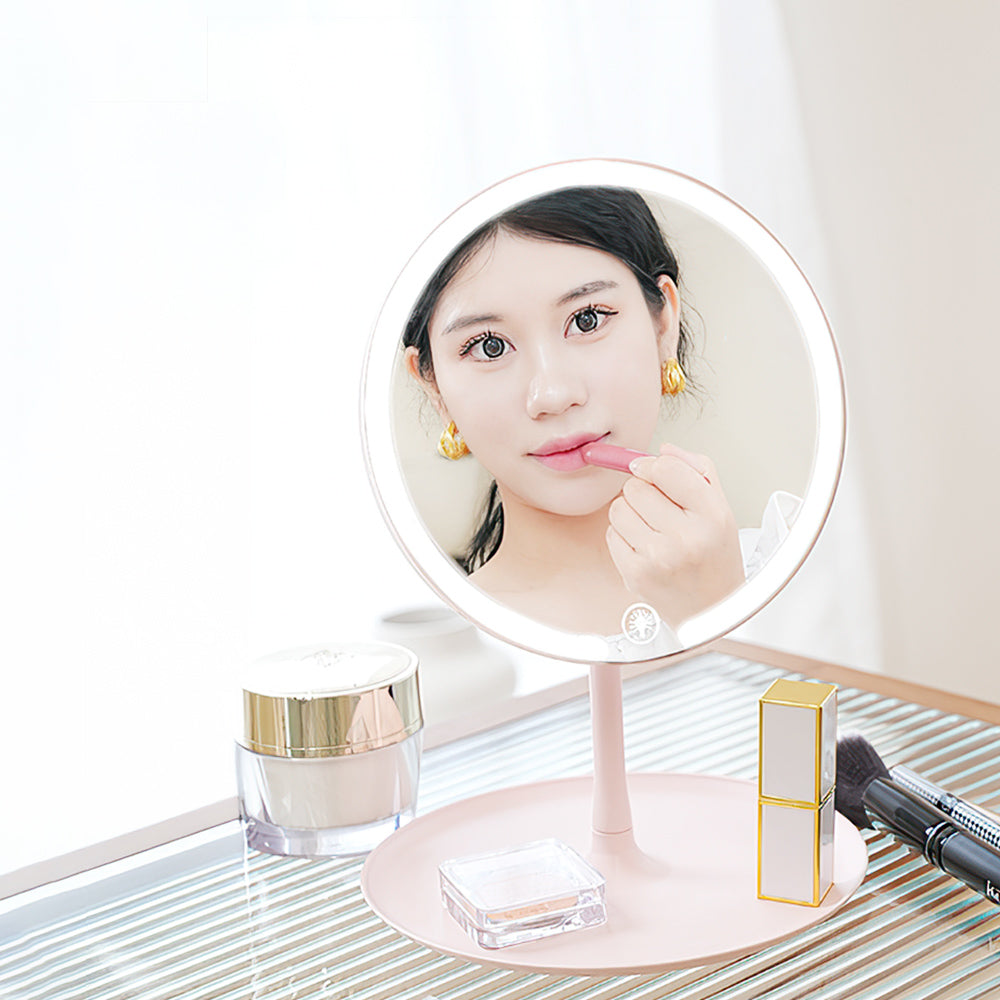 LED化妝鏡｜三色調光觸控設計，讓妝容精緻完美，化妝過程更輕鬆｜上手家居