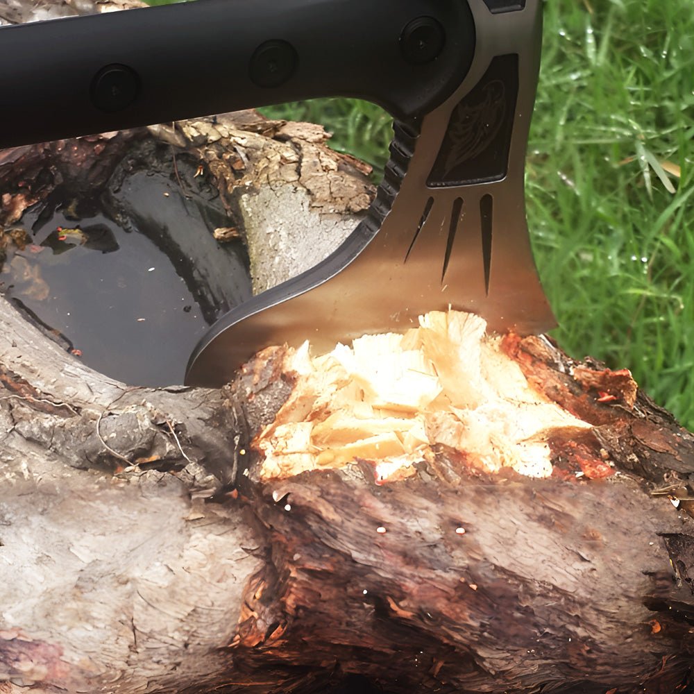 多功能不鏽鋼露營鎚斧｜營釘敲擊劈柴神器・野營開路求生必備