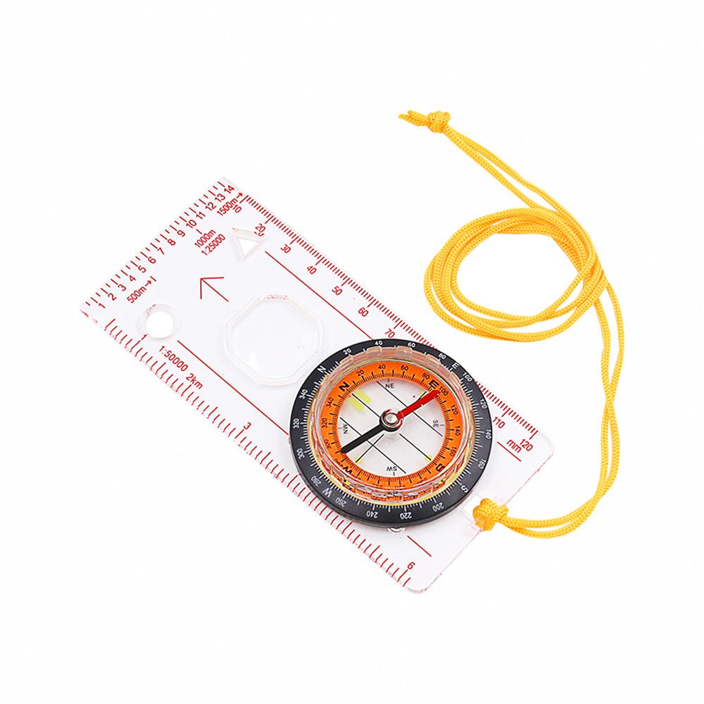 多功能帶尺指北針｜登山露營必備，安心探索方向