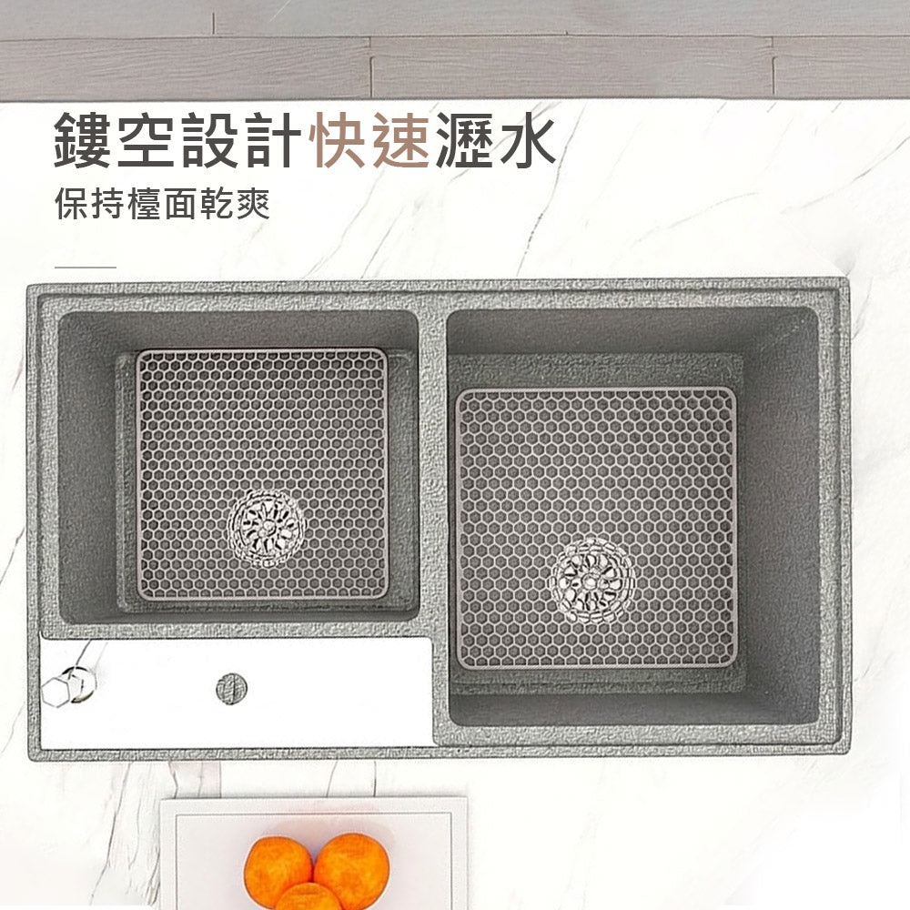 矽膠瀝水墊｜廚房檯面防滑救星・碗盤餐具安心放