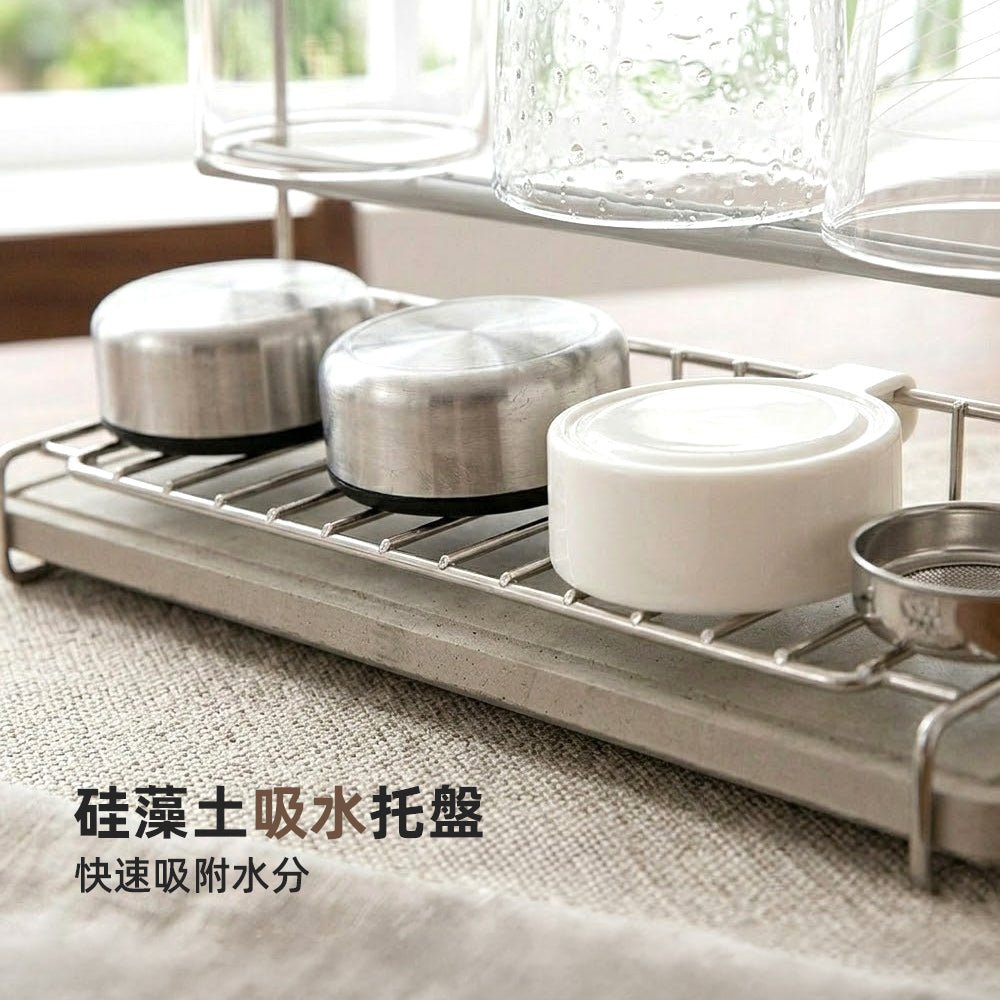 質感瀝水杯架｜簡約收納，告別檯面濕漉漉