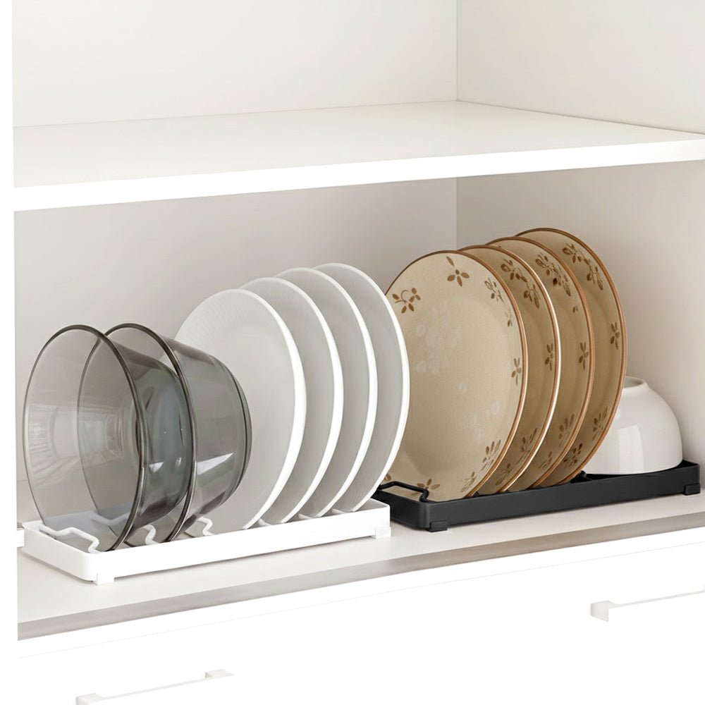 碗盤立式收納架｜廚房整潔神器・餐具瀝水好幫手