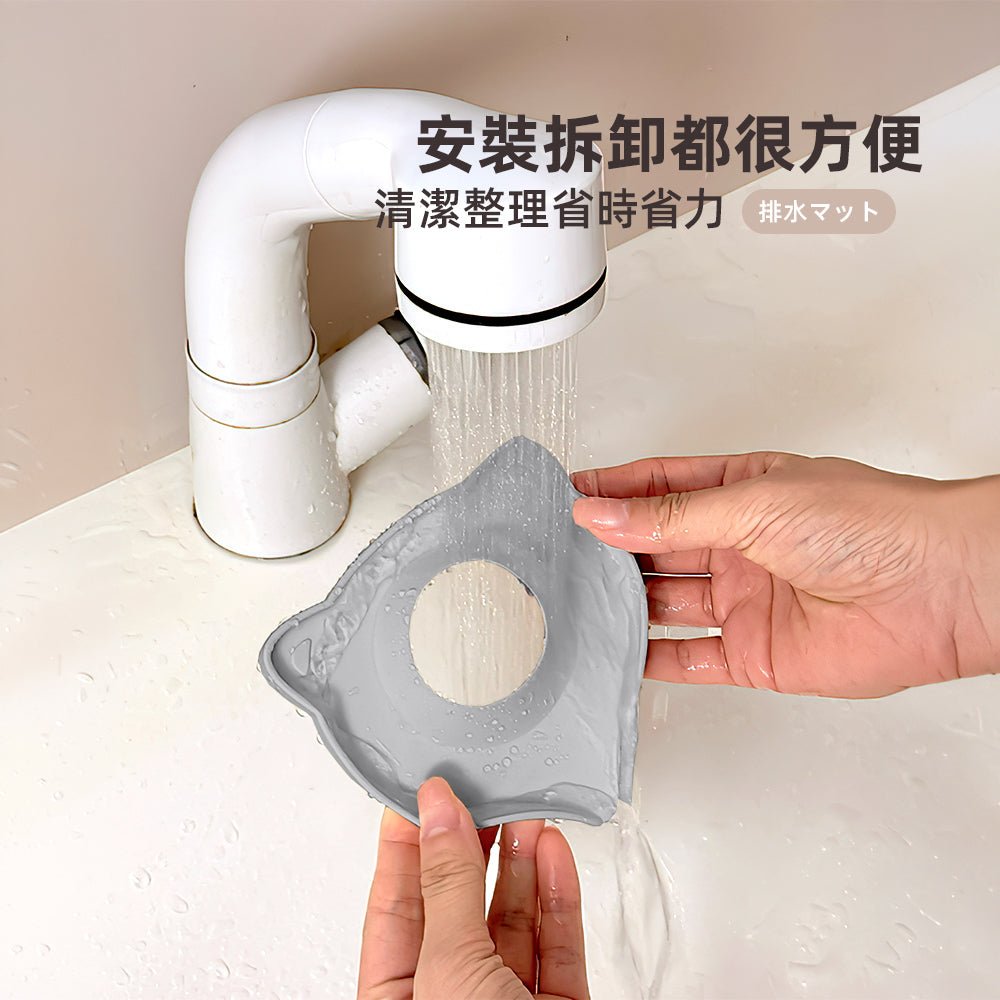 小貓水龍頭瀝水墊｜告別檯面濕漉漉・保持廚房乾爽清潔