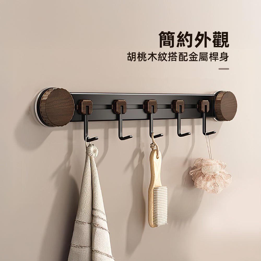 吸盤掛勾收納架｜免釘免鑽・牆面空間再利用