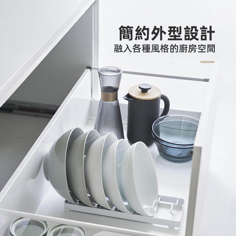 碗盤立式收納架｜廚房整潔神器・餐具瀝水好幫手
