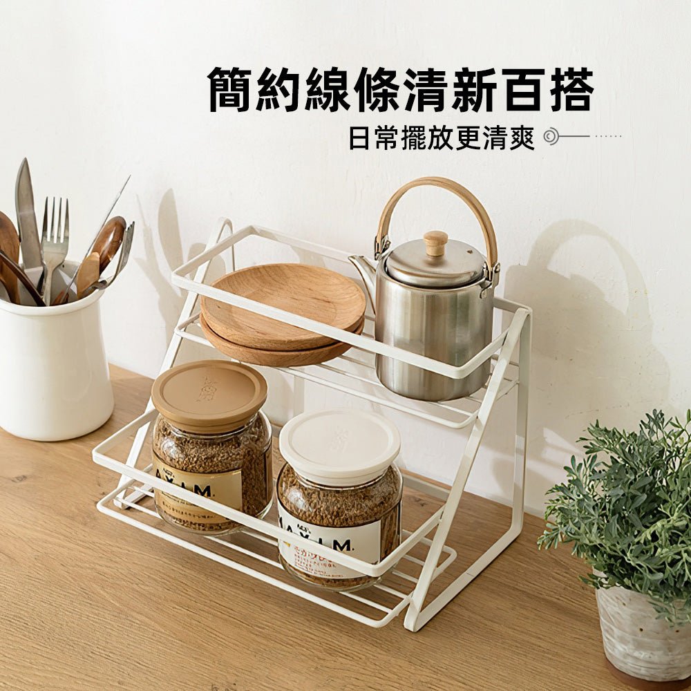 質感浴室收納架｜階梯設計清爽好拿取・打造整潔檯面
