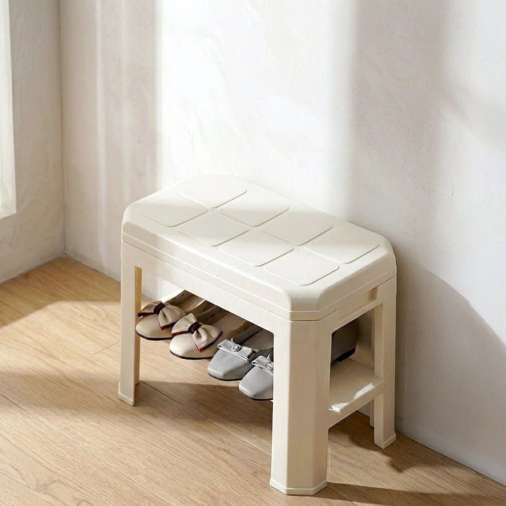 坐感收納穿鞋椅｜告別彎腰換鞋・玄關整潔好幫手