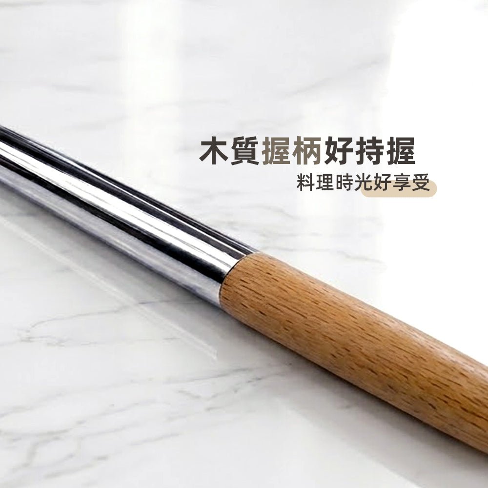 木柄矽膠鍋鏟｜不傷鍋具安心料理・廚房新手也能輕鬆駕馭