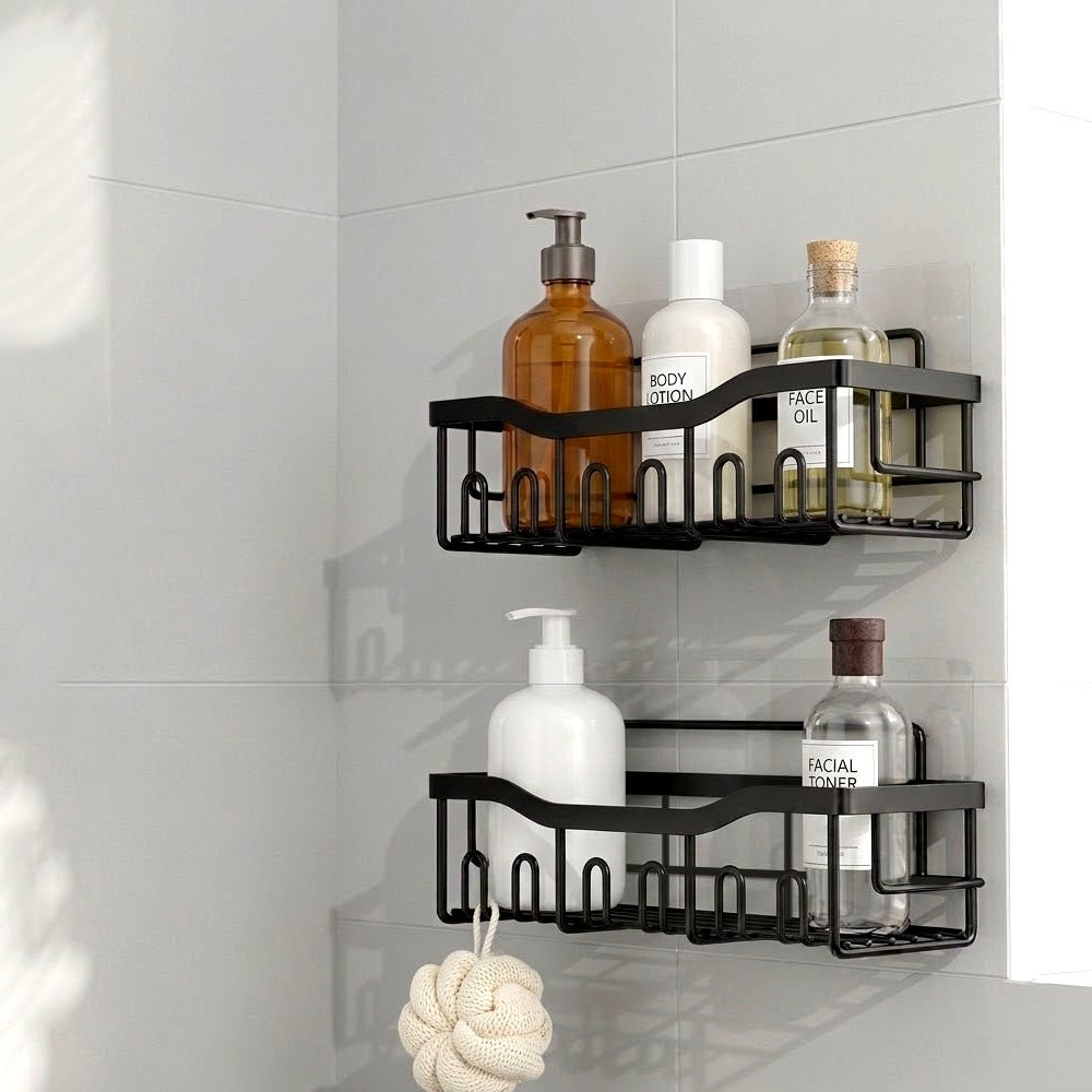 浴室收納置物架｜免打孔安裝，讓浴室空間更清爽整潔
