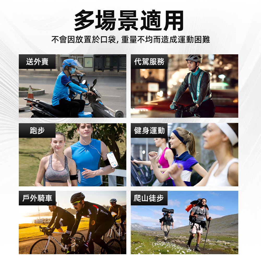 快拆式旋轉手機臂套｜路跑健身解放雙手・一鍵快拆訊息不漏接