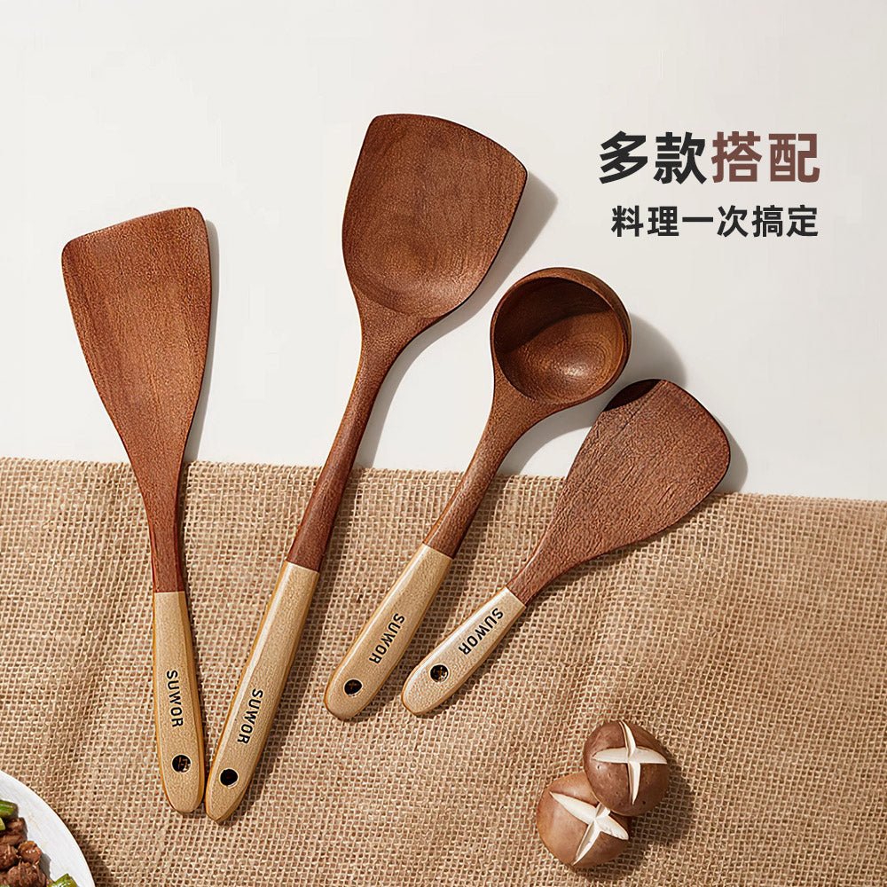 木製廚具四件組｜天然實木・烹飪好幫手・為料理增添儀式感