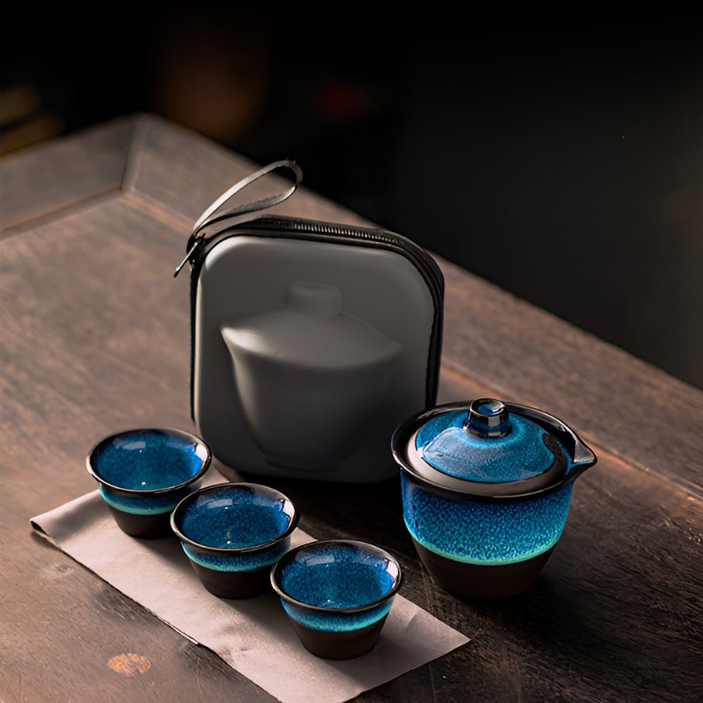 窯變旅行茶具組｜把你的品茶儀式，隨身帶著走