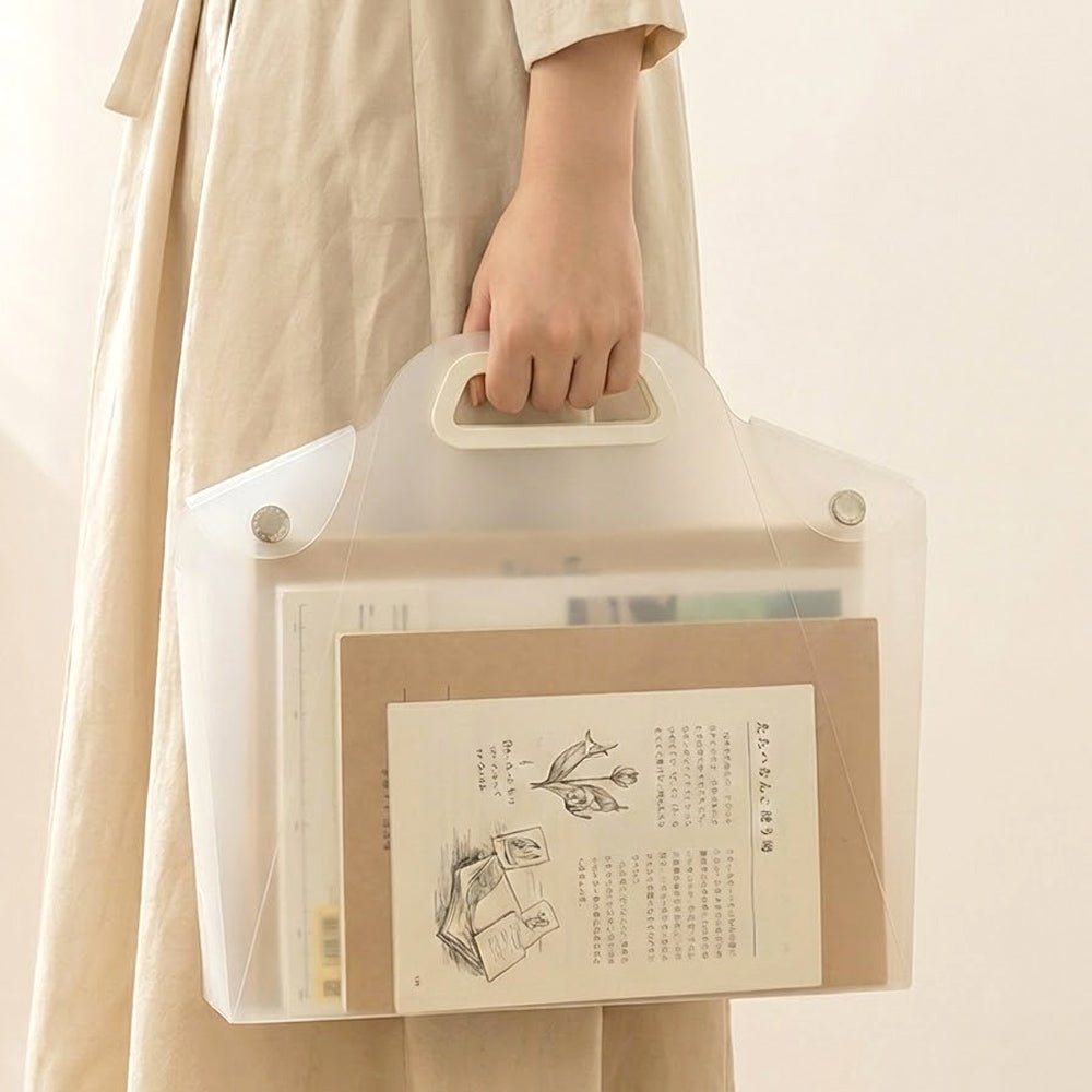 霧感手提文件袋｜A4資料外出不皺折