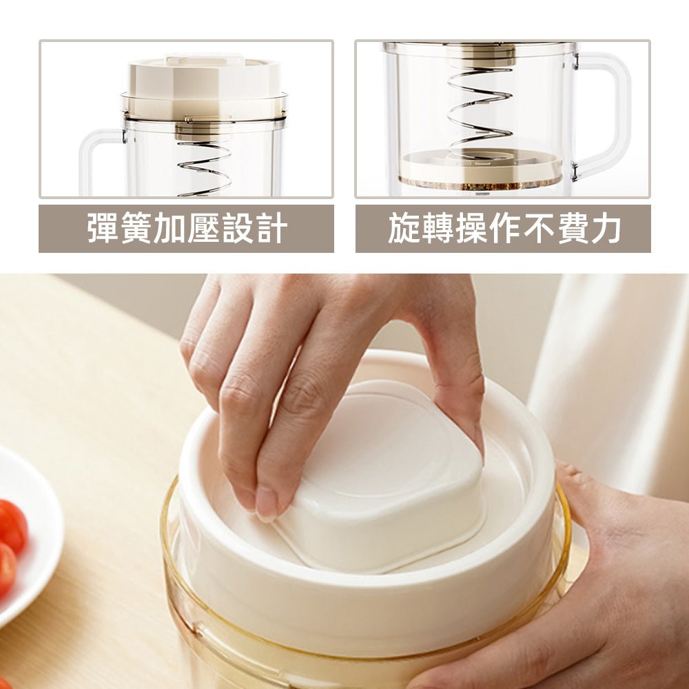 希臘優格過濾盒｜旋轉加壓萃取綿密口感・物理過濾乳清・大容量自製優格