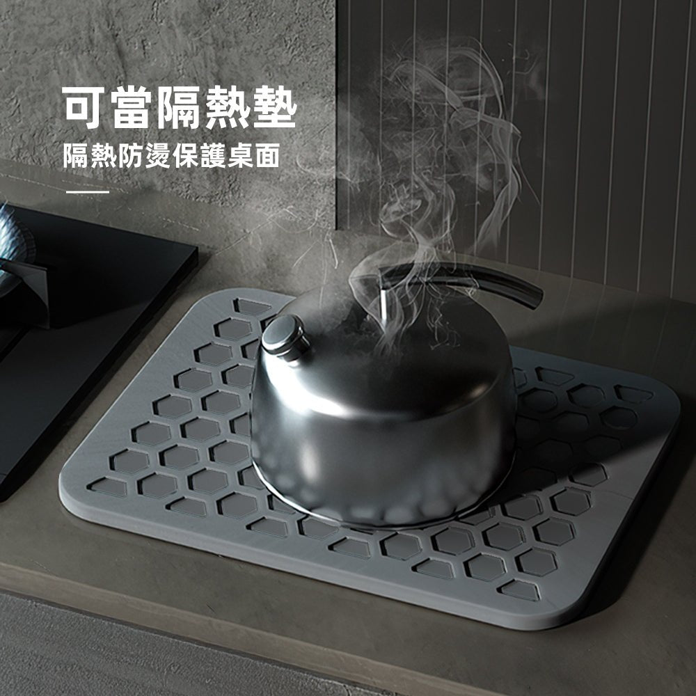 廚房瀝水好幫手｜珪藻土速乾・告別濕漉漉檯面