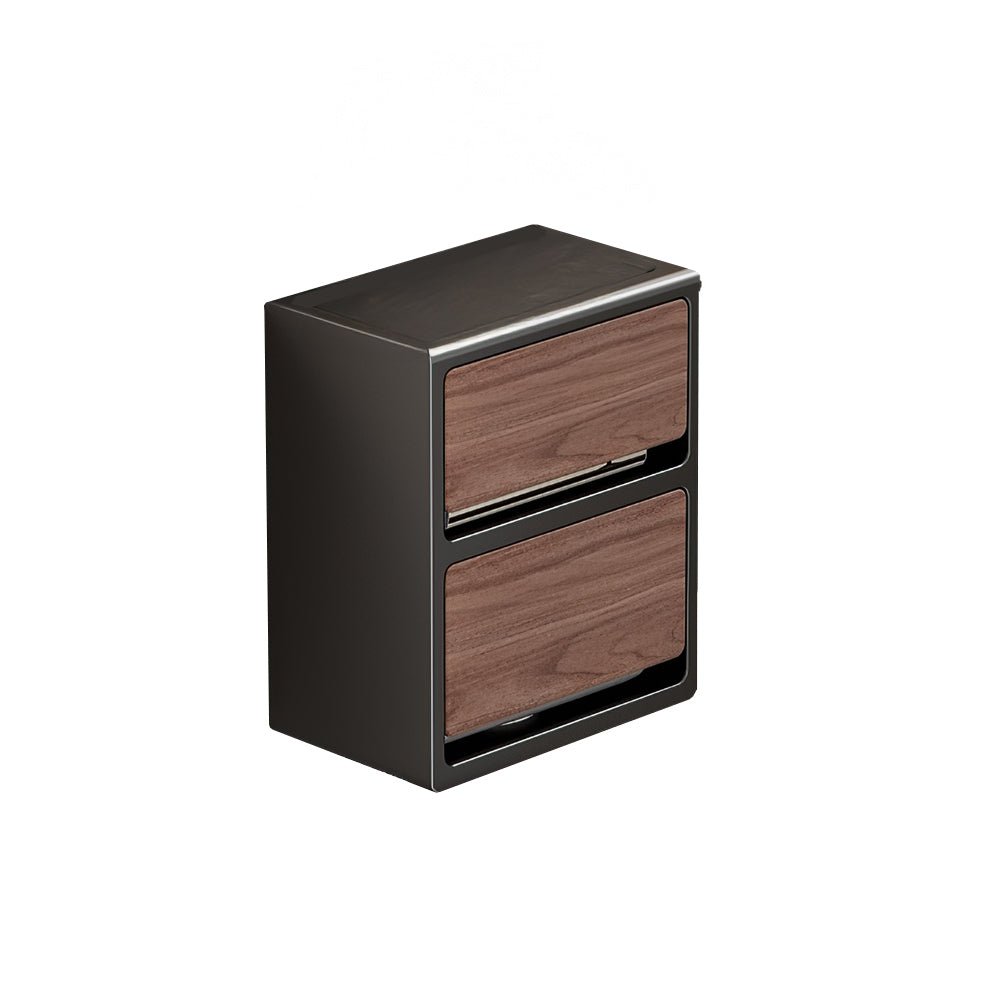 雙層壁掛面紙盒｜免釘安裝・浴室收納好幫手