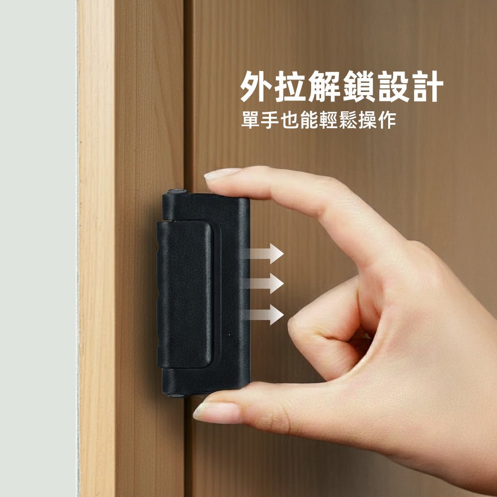 鋁合金防衝擊門扣｜加強居家防護・安心開門通風
