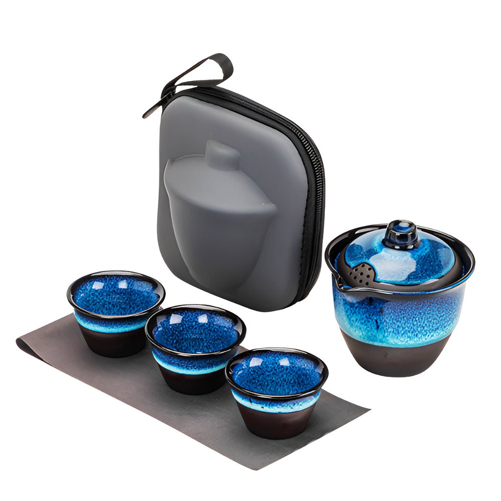窯變旅行茶具組｜把你的品茶儀式，隨身帶著走
